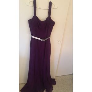 RALPH LAUREN evening gown dress purple plus 16